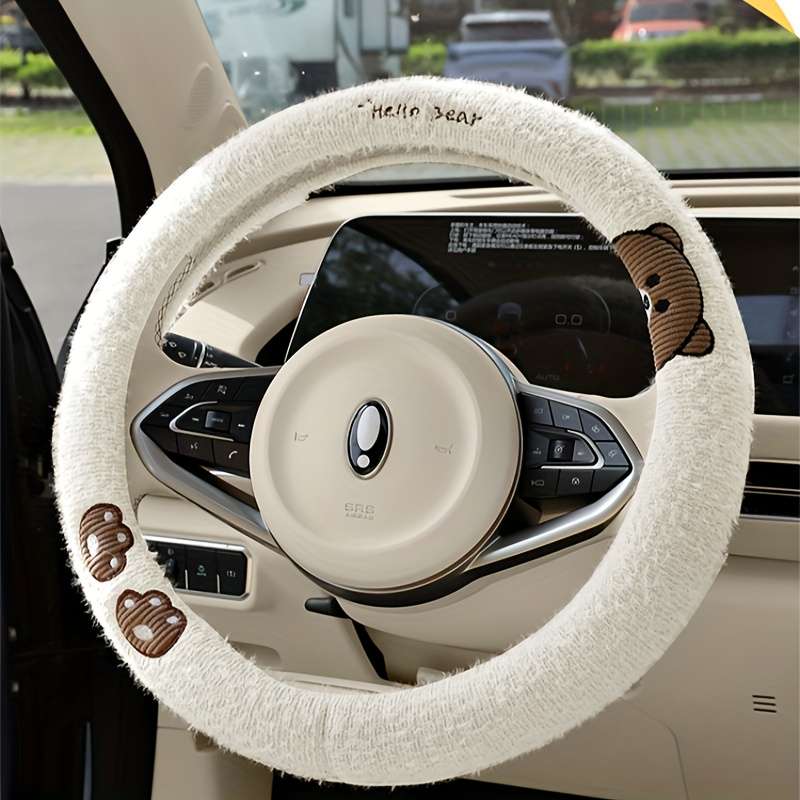 Car Steering Wheel Cover Sakura Pink