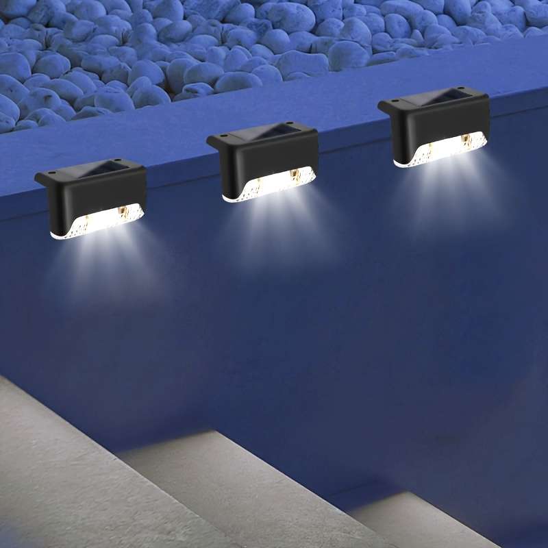 Solar Emergency Lights Color Black Shell Warm Light Quantity4Pcs