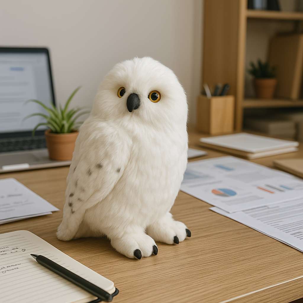 Plush Toyss Style Snowy Owl One Piece Set