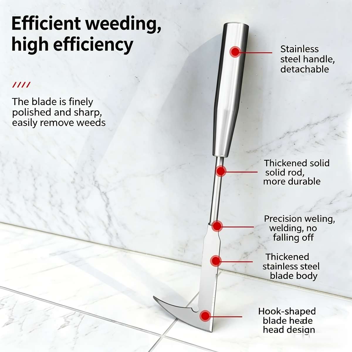 Garden Supplies Color Silvery 2 Sided 2 Blade Scraper 99