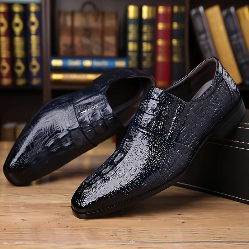 Mens Leather Shoes Color Black Sizeuk 10