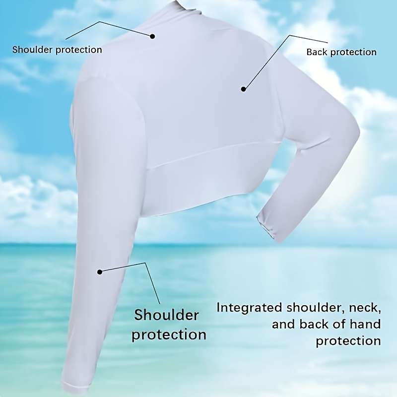 Sunscreen Sleeves Color White Quantity 1