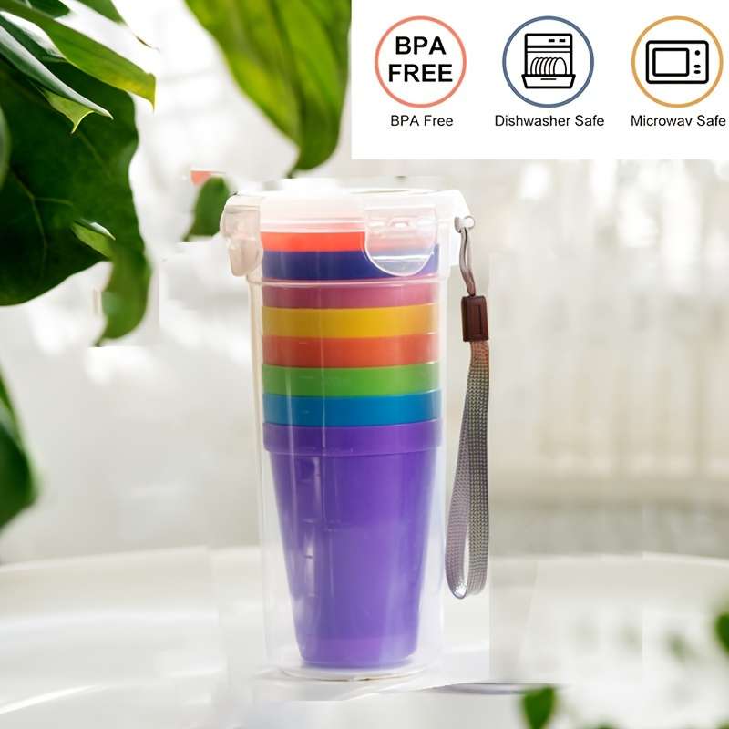 Water Cup Color 9Pcs Set Cups