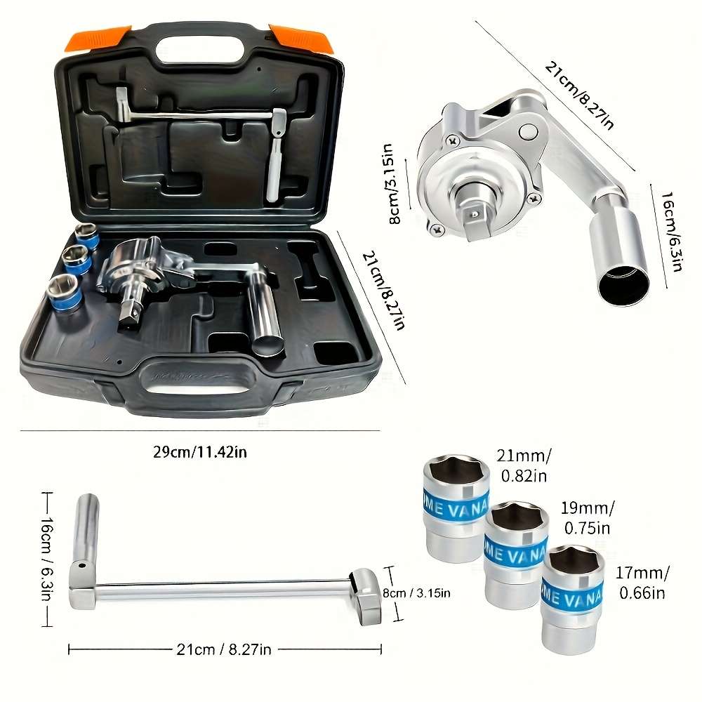 Versatile 320Nm High Torque Car Ratchet Wrench Kit