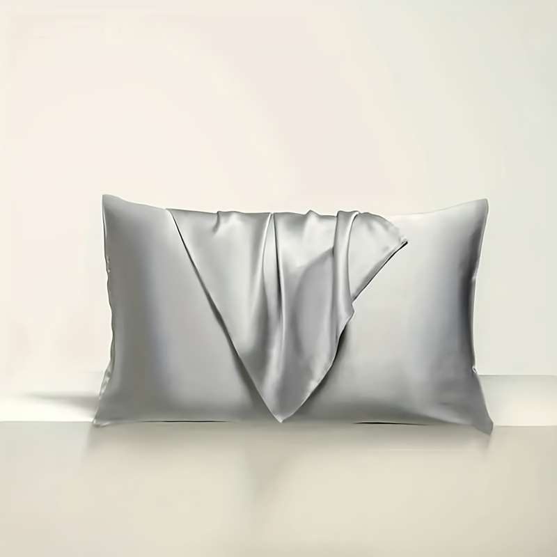 Satin Pillowcase Color Light Grey Size50Cm*90Cm