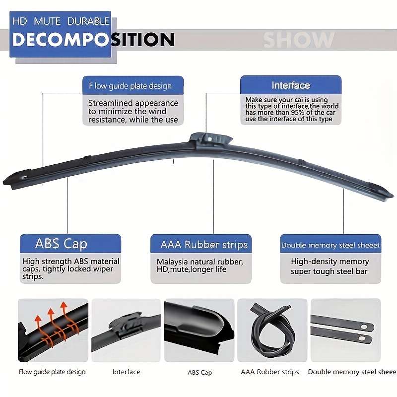 Windshield Wipers Quantity 2Pcs