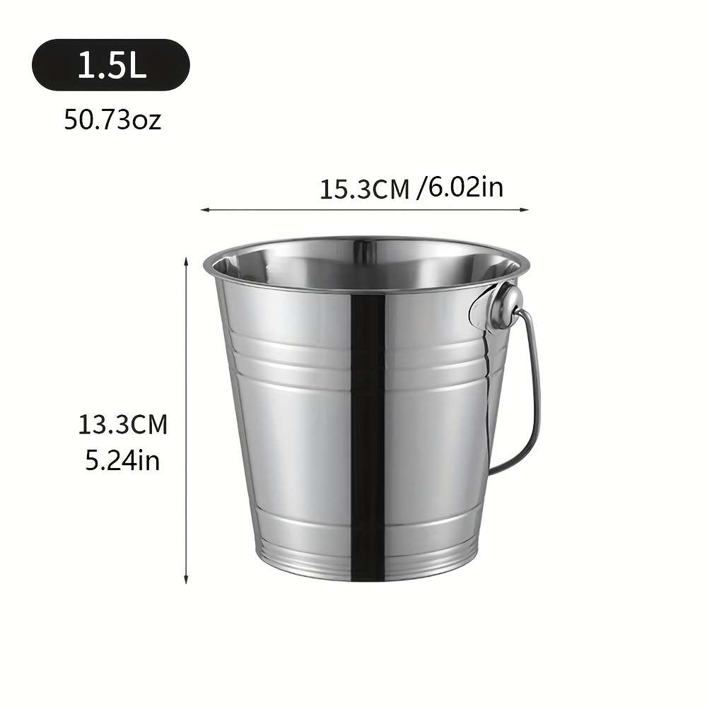 Ice Bucket Color Silvery Size1.5L