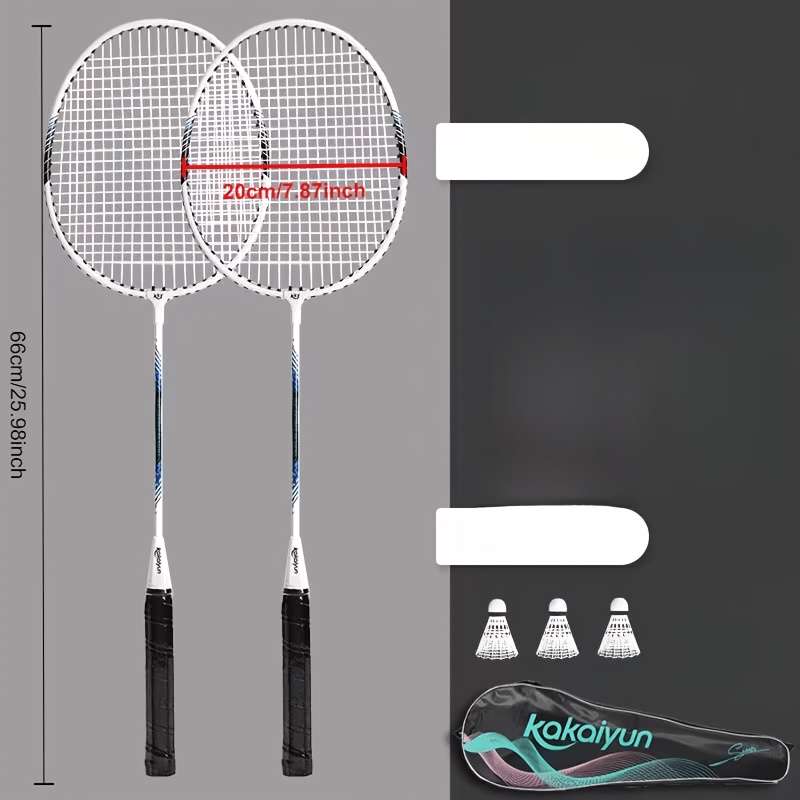 Badminton Racket Color One White Badminton Racket With 3 Shuttlecocks