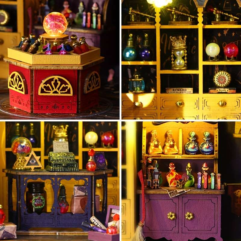 3D Building Model Puzzle Set Style Magic Energy Station