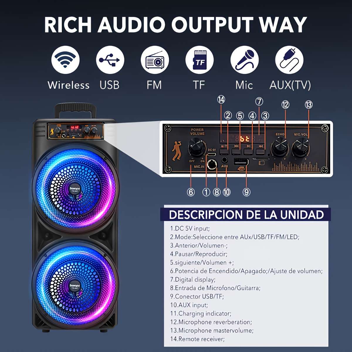 Speaker Color Black Pro