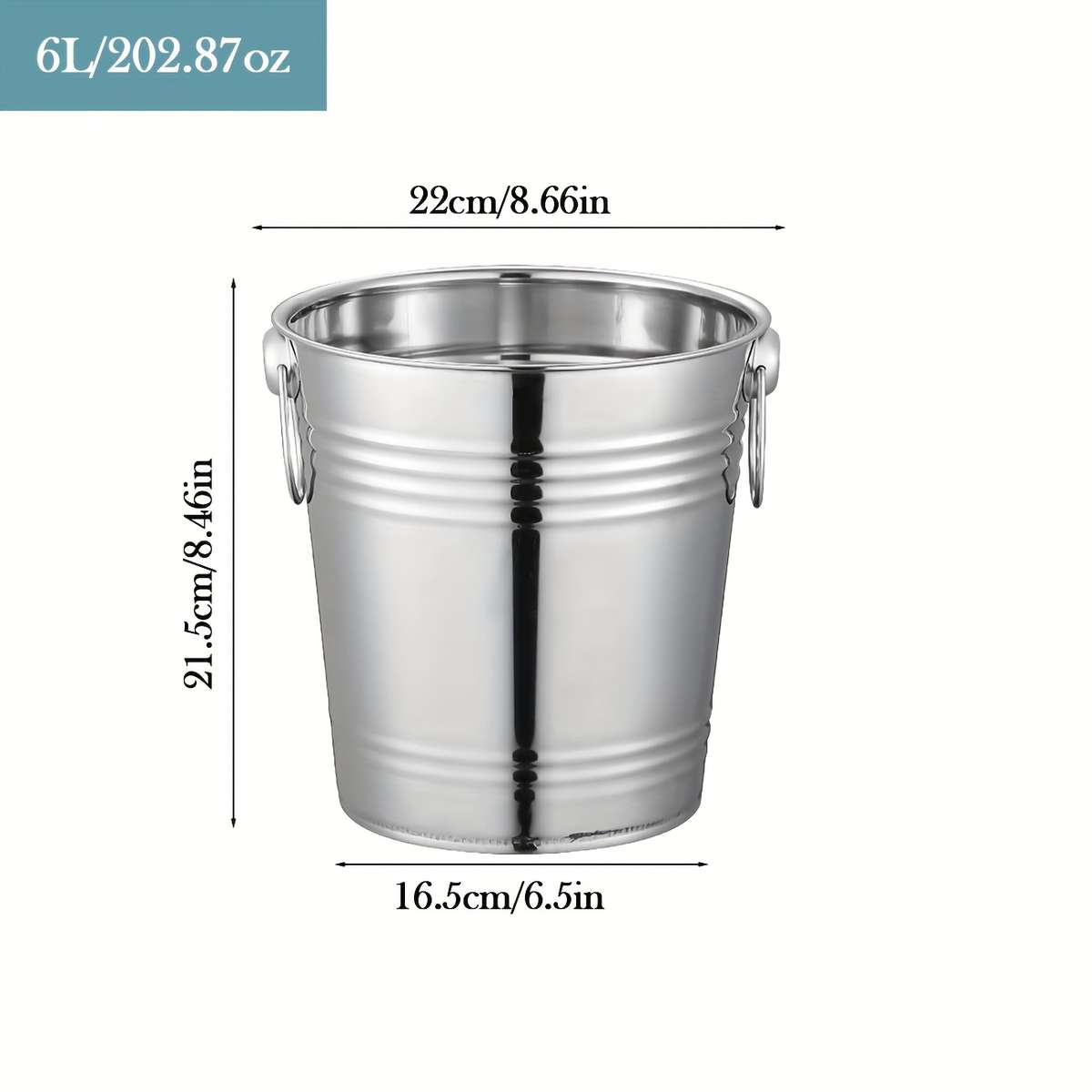 Ice Bucket Capacity 6L202.87Oz