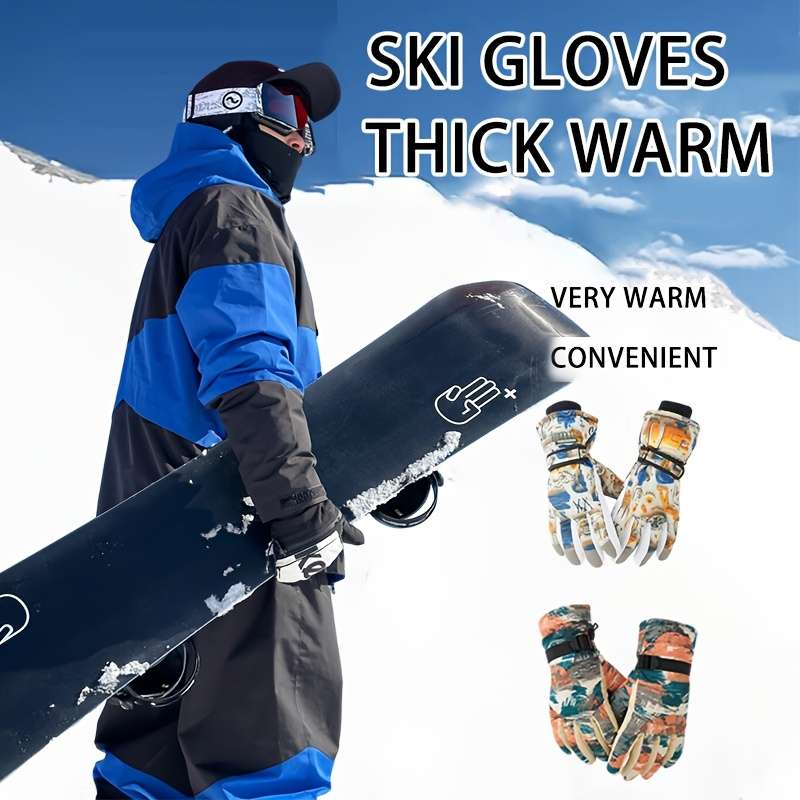 Gloves Color Mens Abstract Orangeblue