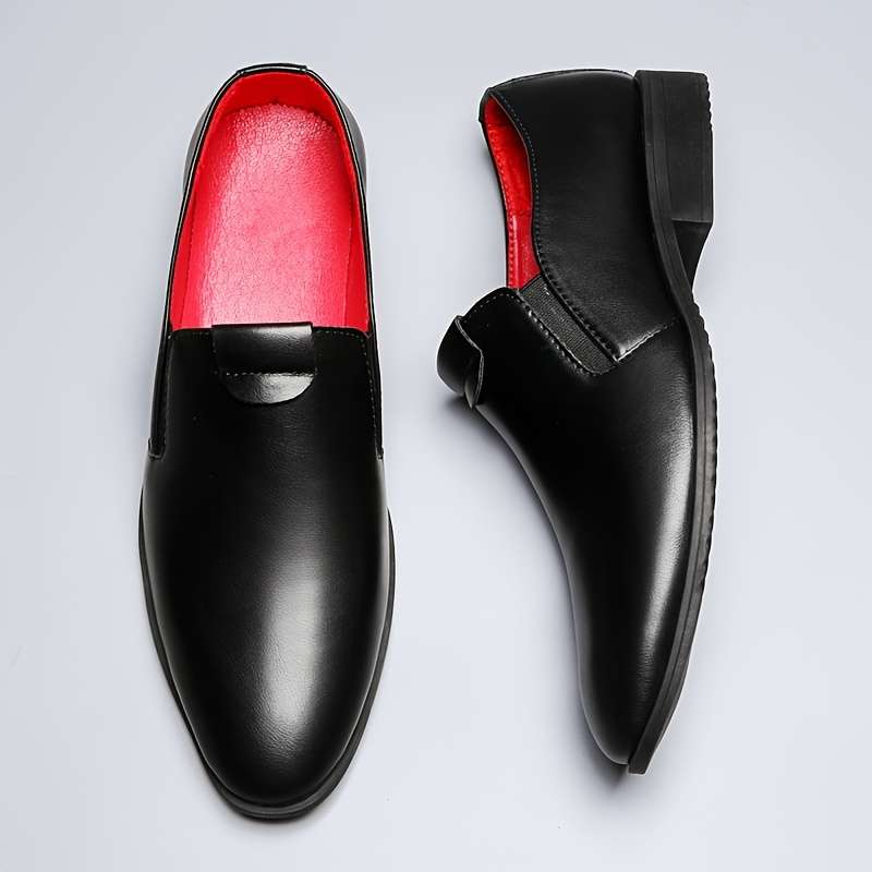 Mens Leather Shoes Color Black Sizeuk 6.5