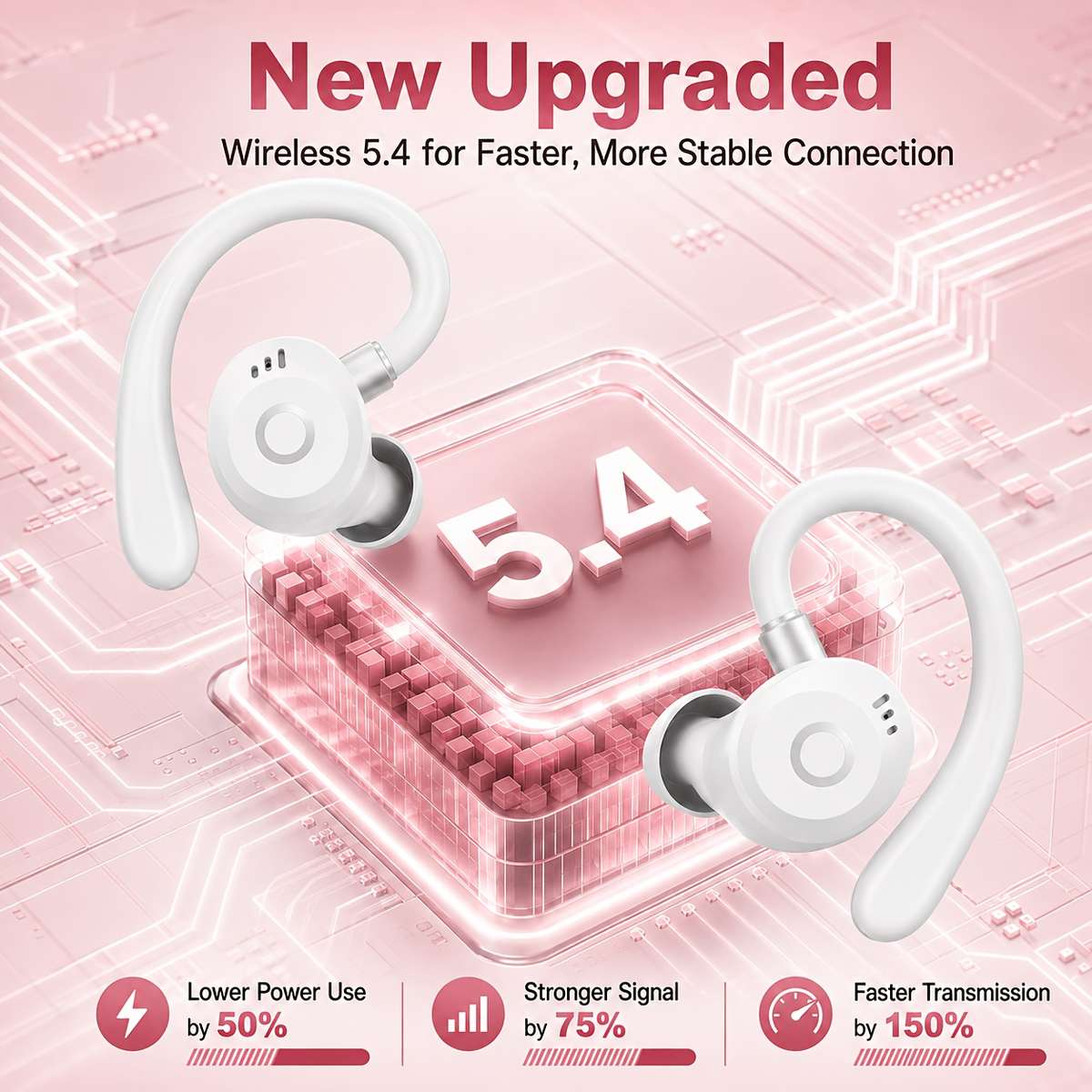 Headset Blue Upgraded Version Bluetooth 5.4