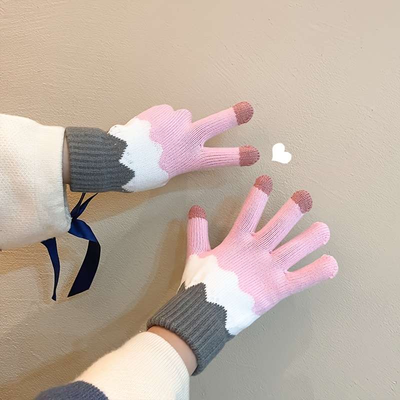 Gloves Color Pink