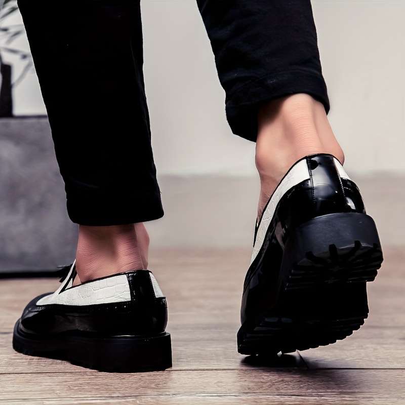 Mens Leather Shoes Color Full Black Sizeuk 10