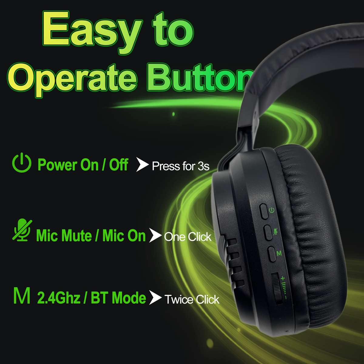 Headset Headphones Over Ear