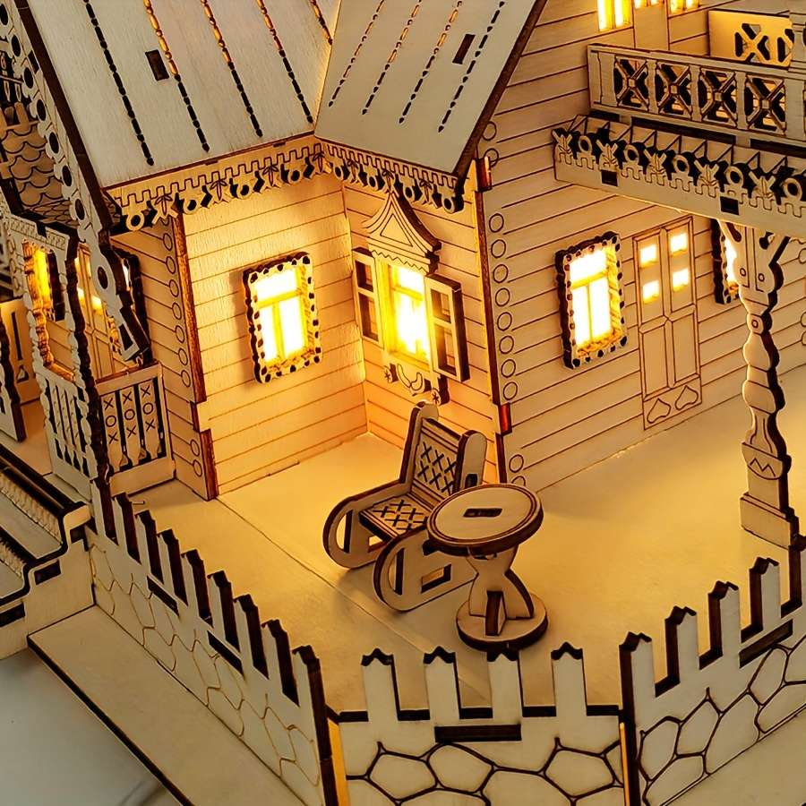 Building Toy Architectural Model Toy Set Material Wooden