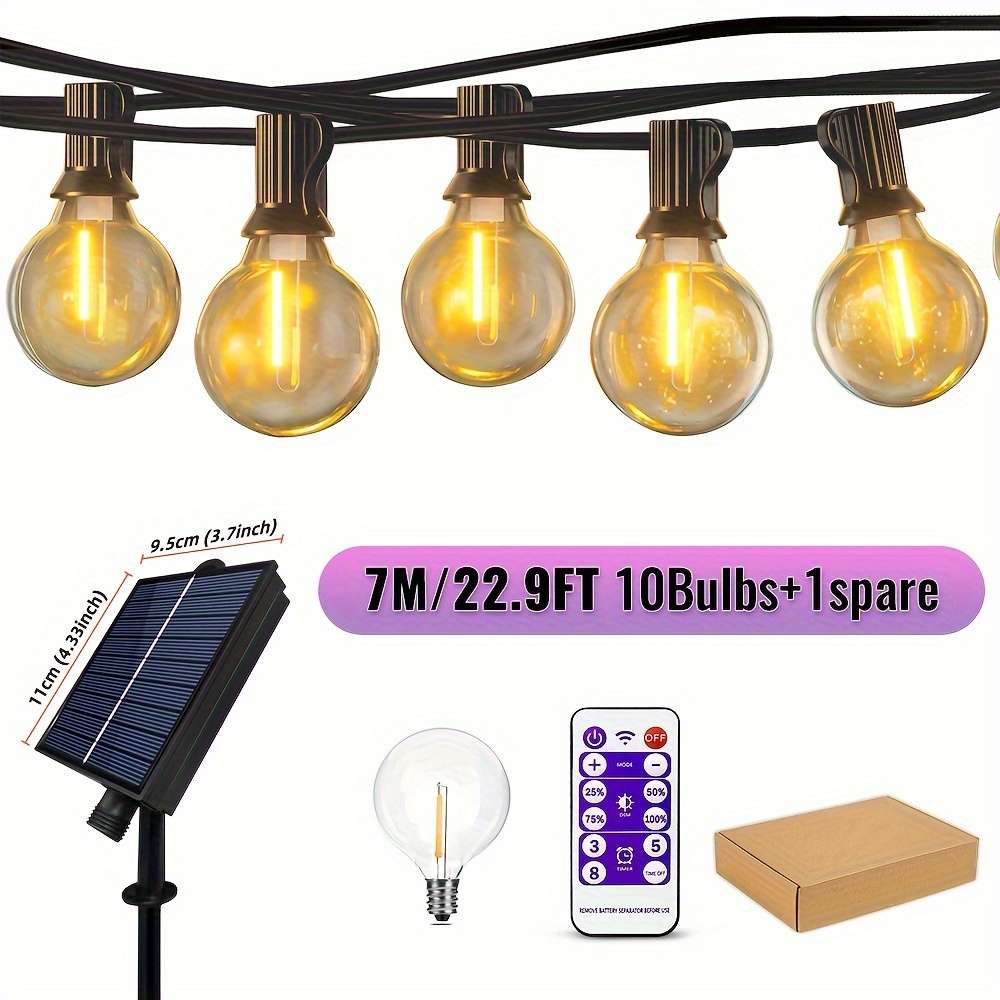 String Lights Size 7M 10Bulbs  1 Spare