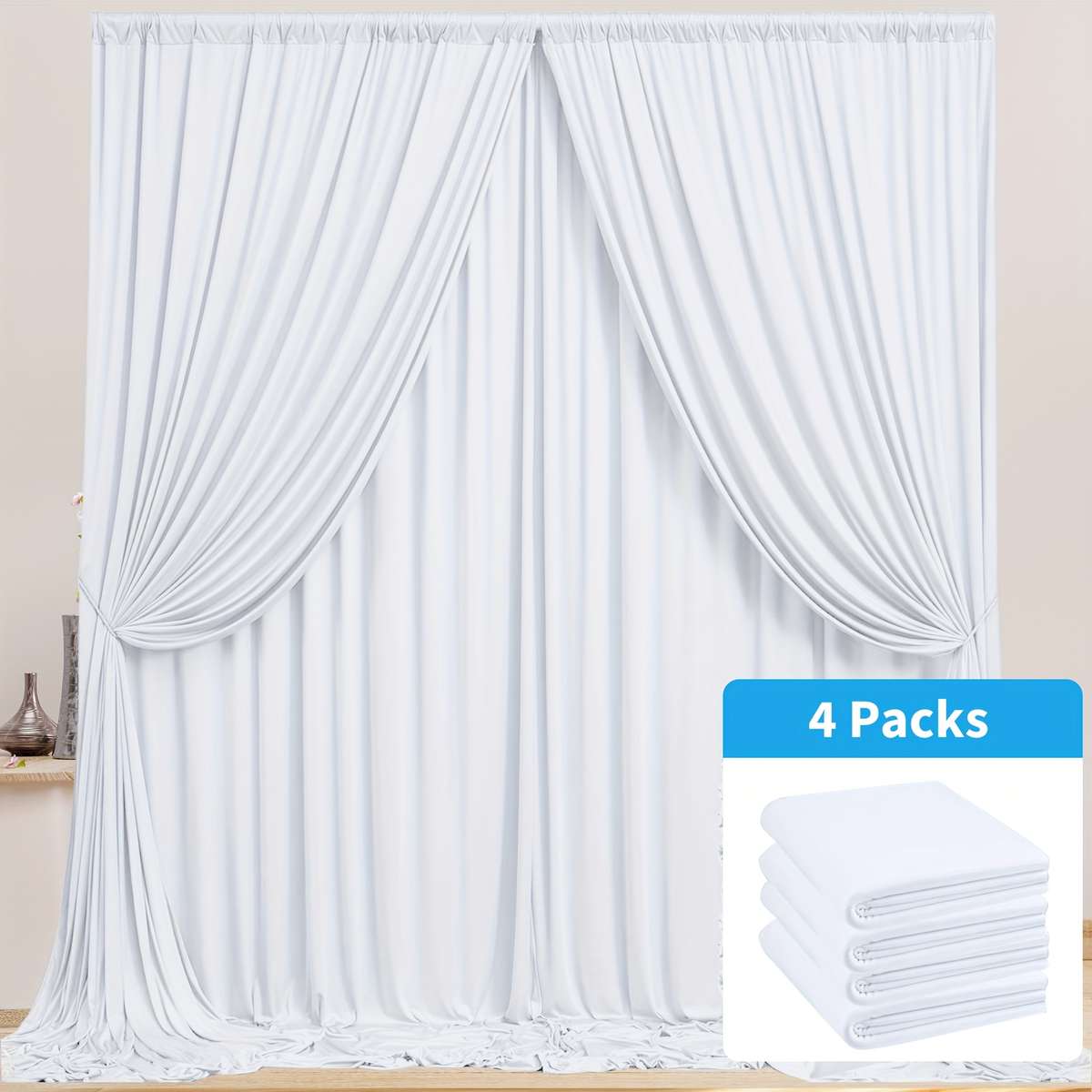 Wedding Supplies Color Red Size 6.1X3.05Meter4 Panels 152.4Cm X 3.05Meter