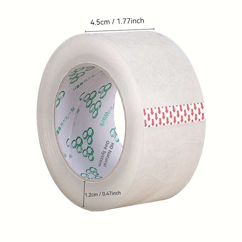 Adhesive Tape Model  2 Rolls  Width 45Mm*Length 65M*Thickness 1.2Cm*Transparent White