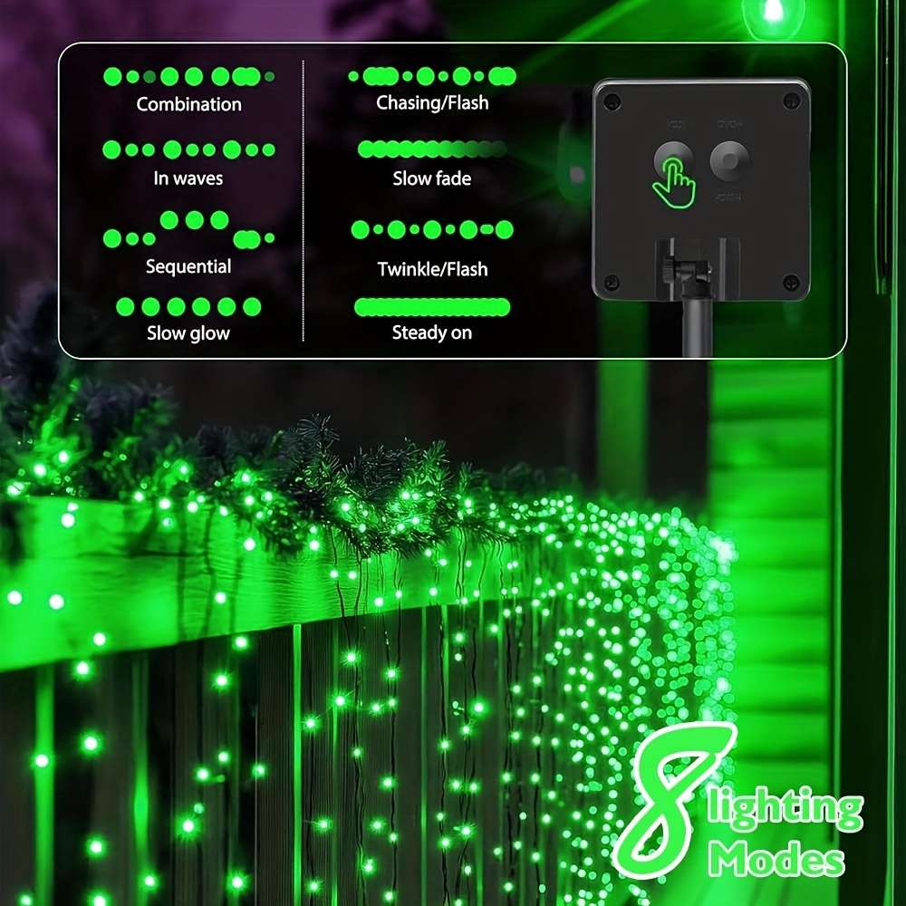 String Lights Color Green Model7M 22.97Ft 50Led