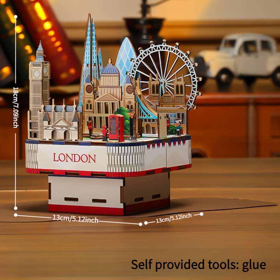 Building Toy Architectural Model Toy Set Color Polychrome Style London