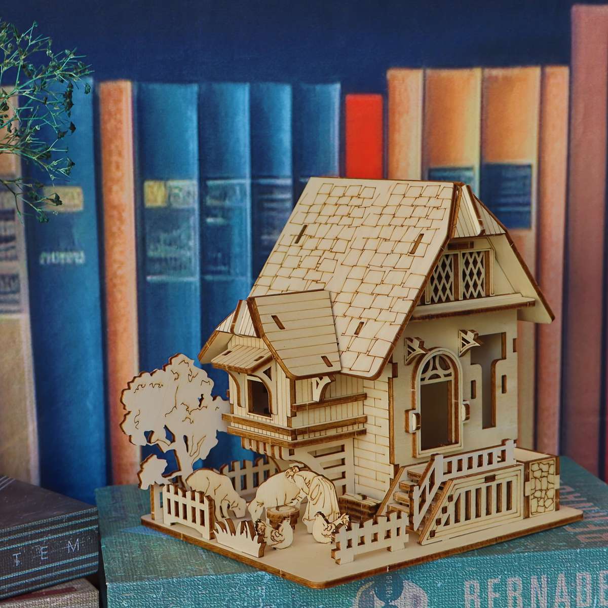 Building Toy Architectural Model Toy Set Items Farm Cottage