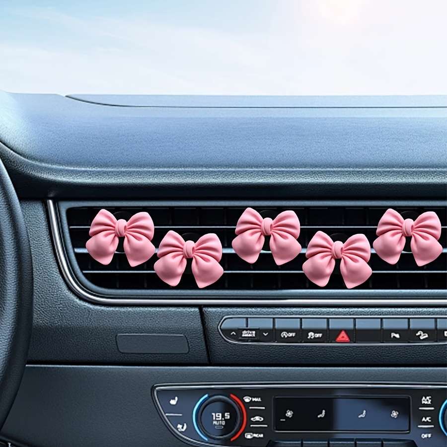 Car Interior Decor 5Pcscolor Pink