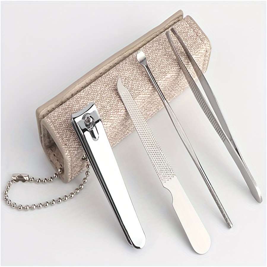 4pcs Carbon Steel Stainless Steel Beauty Tool Kit Hypoallergenic No Electricity or Battery Ne