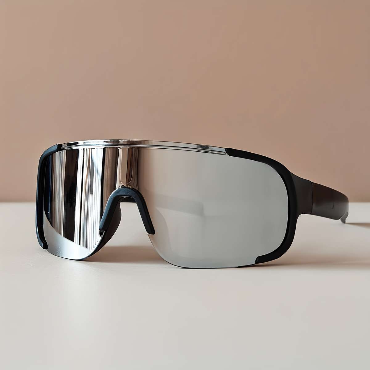 Cycling Glasses Color Black Frame White Mercury  Black Frame White Mercury