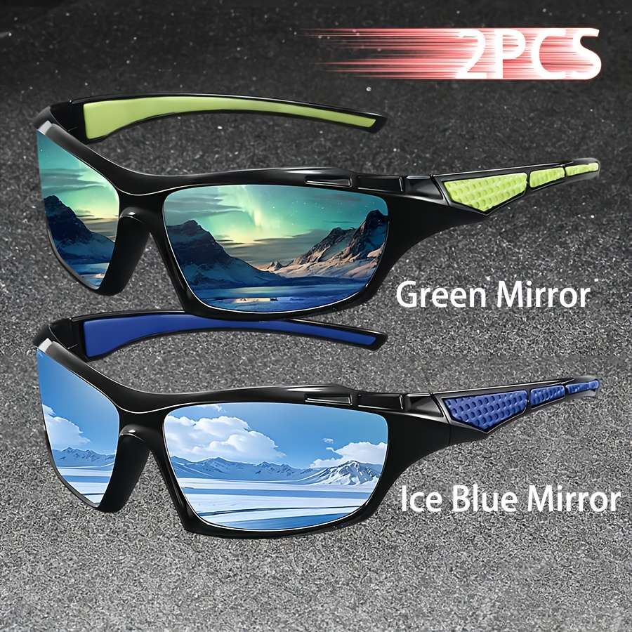 Cycling Glasses Color 2Pcs*Blackred