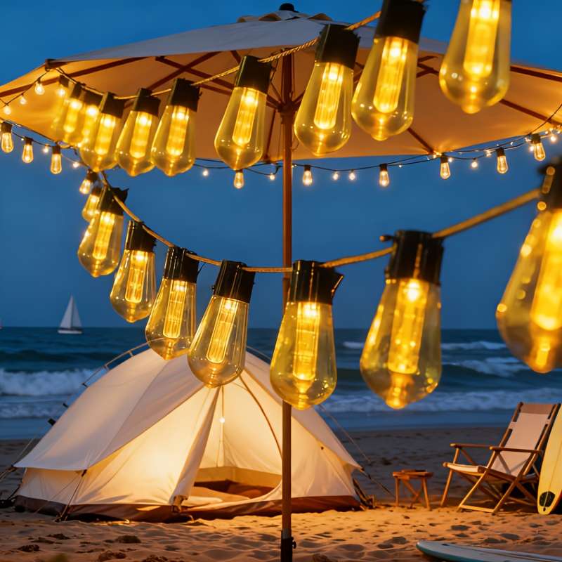 String Lights Color Warm Color Size4.7 Meter   10 Bulbs