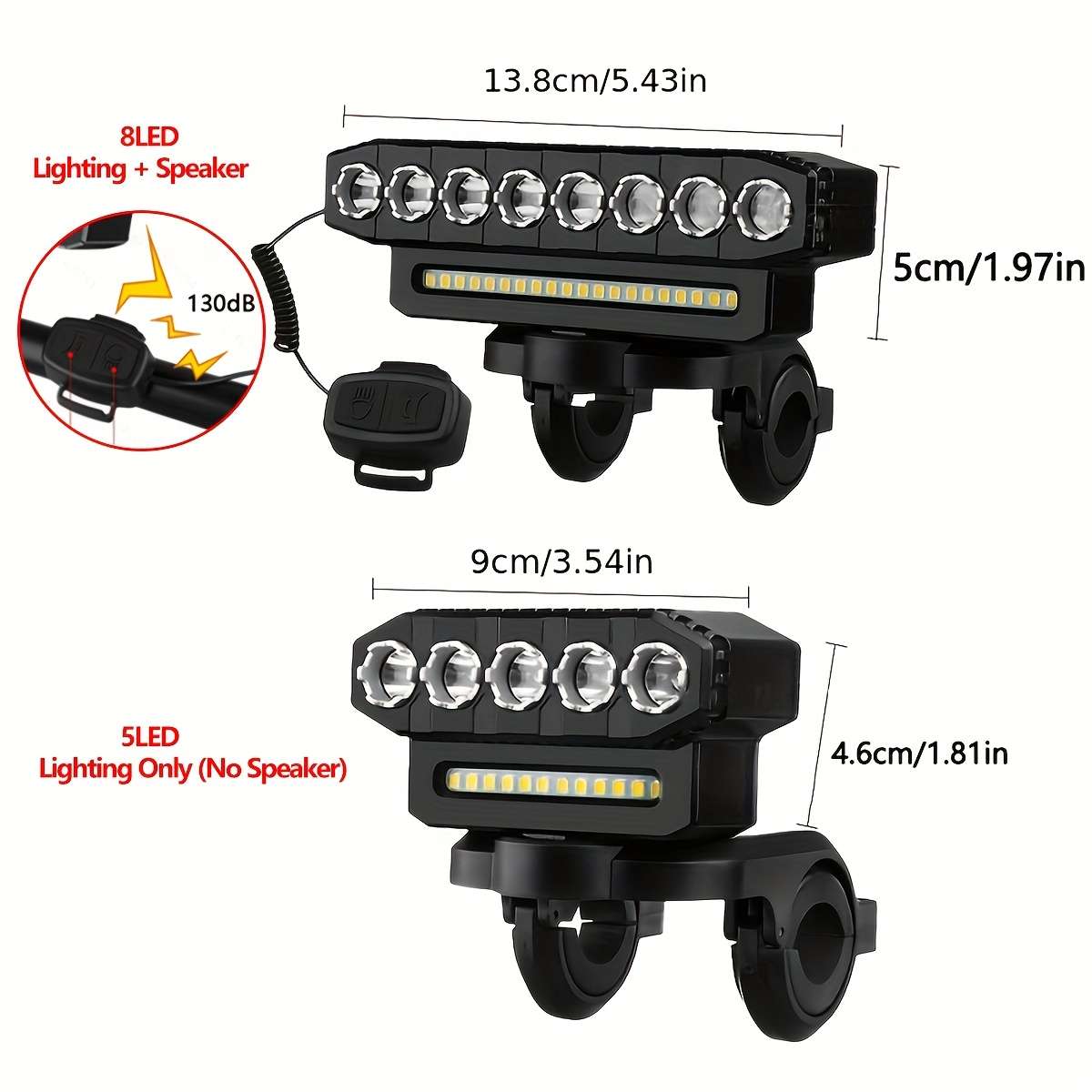 Portable Lamp Color Black Size 5Led