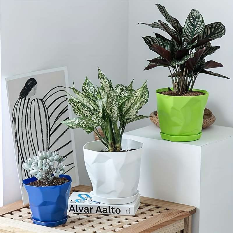Flowerpot  4Pcscolor Blue