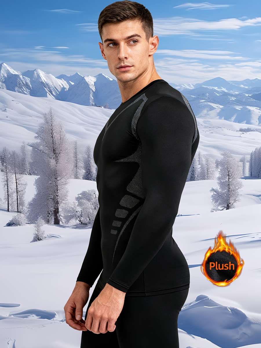Thermal Underwear Color Black Sizexxl
