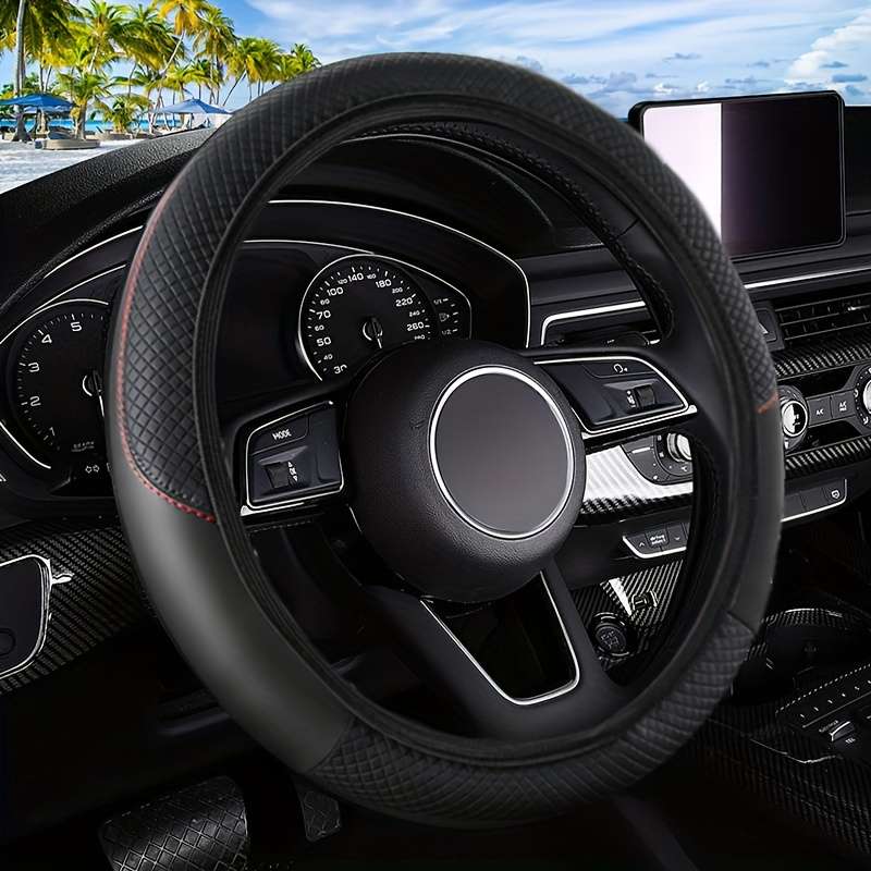 Car Steering Wheel Cover Grey