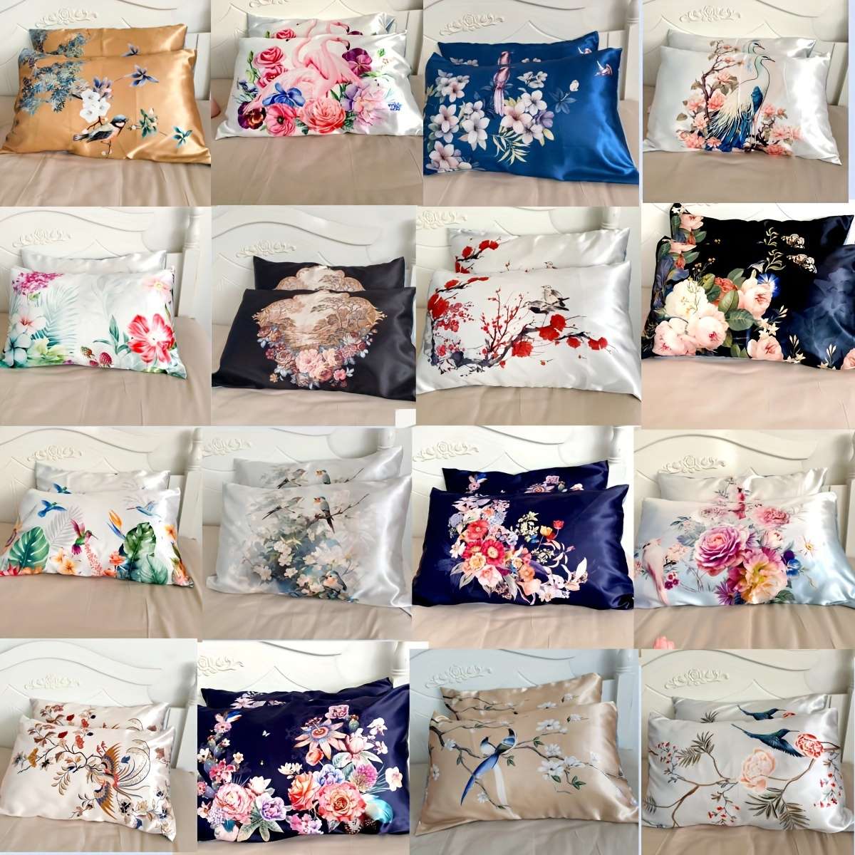 Satin Pillowcase Color Style7 Size50Cm*75Cm