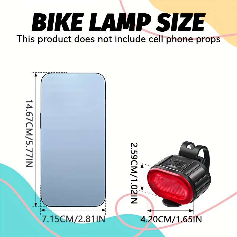 Efficient 1Pc Led Multifunctional Usb Rechargeable Bike Headlight Professional