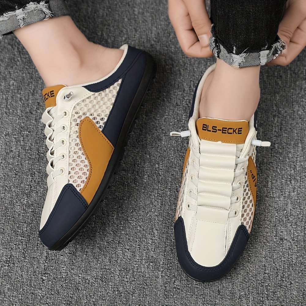 Men Slippers Summer Style Beige Color Size Uk 10.5