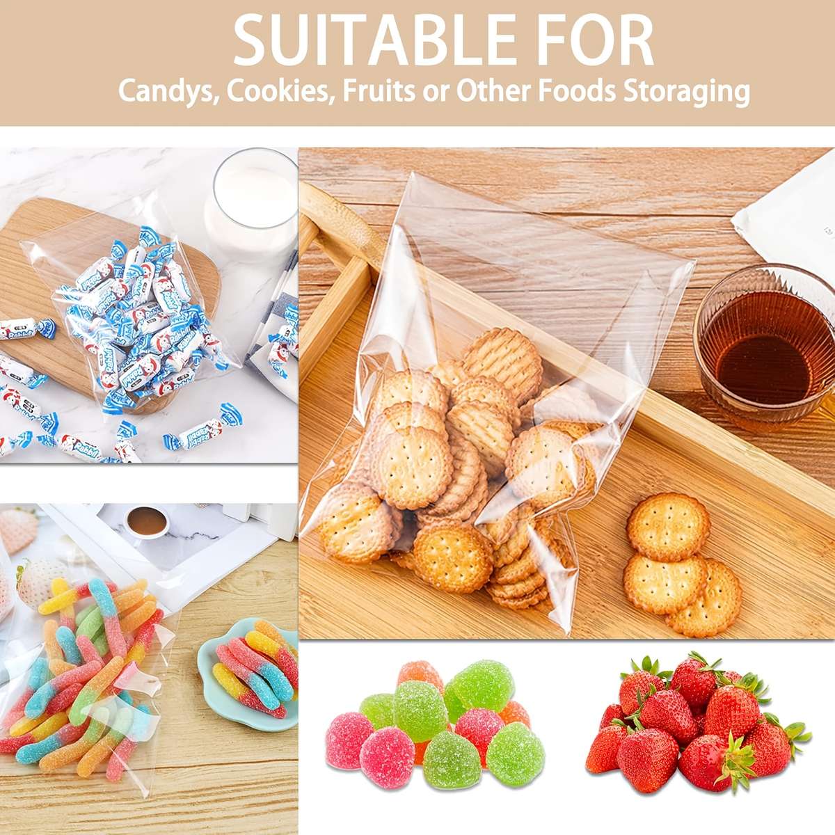 Food Storage Bags Size K666 2.36In*3.15In6Cm*8Cm Quantityretailers Quantity 300Pcs