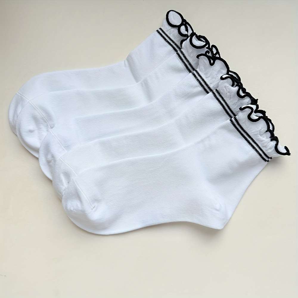 Women S Socks Color White5 Pairs Size Onesize
