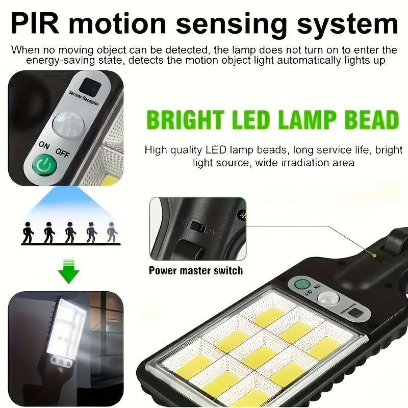 Black-2pcs Outdoor Solar Light