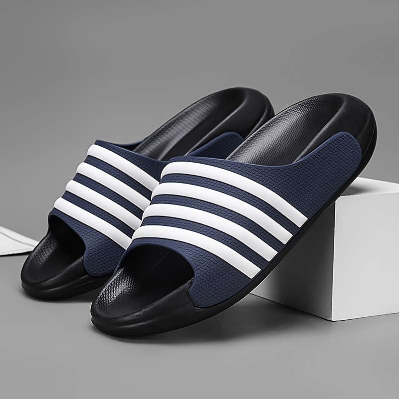 Men Slippers Summer Style Black Size Uk 9.5 To 10