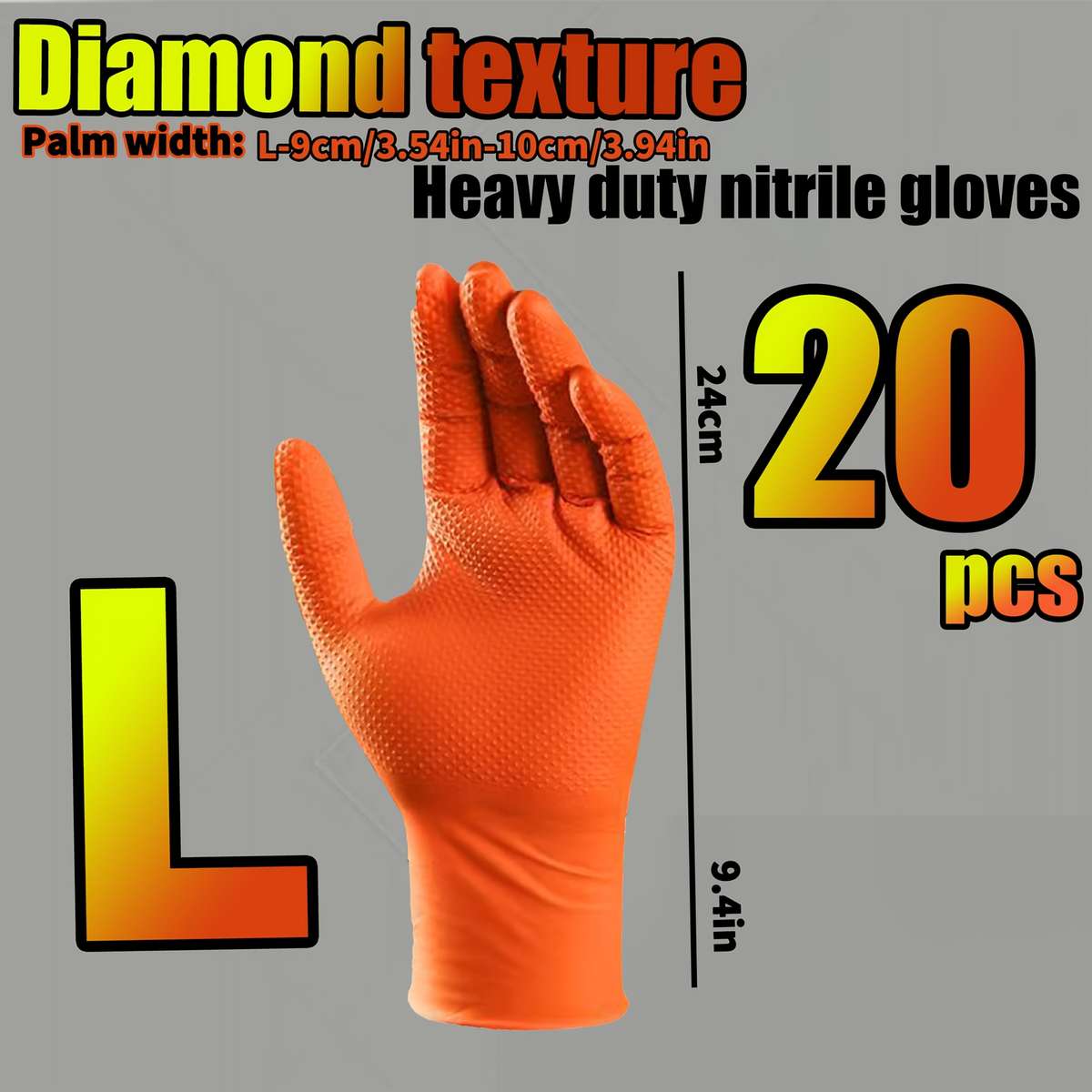 20pcs Size M Household Cleaning Gloves