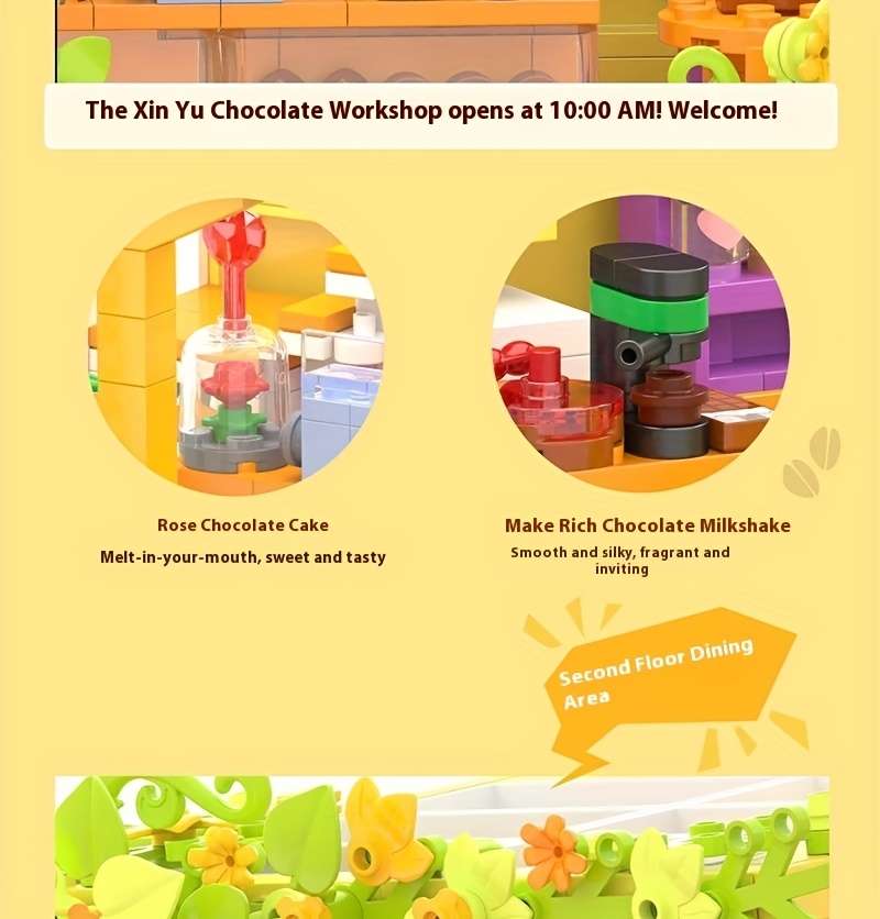 3D Building Model Puzzle Set Style Without Box