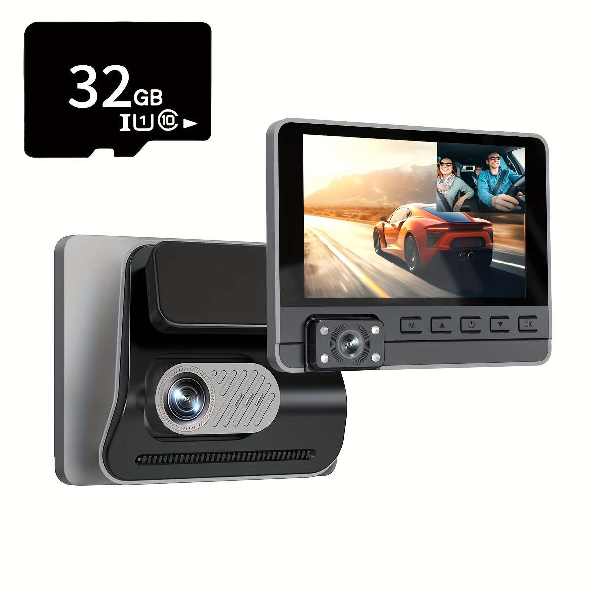 Dashcam Color Black With 32G Memory Card
