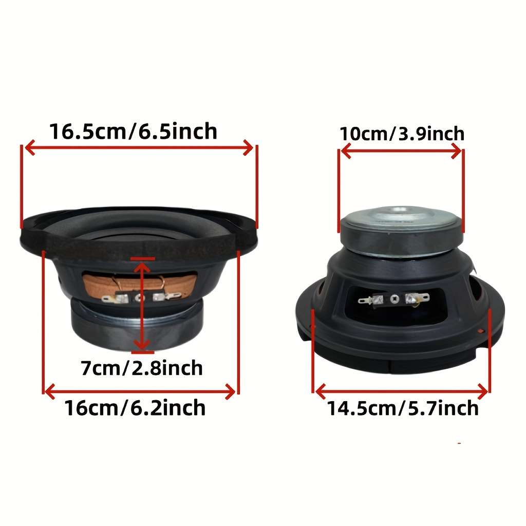 Speaker Color 6.5 Inch Subwoofer Black