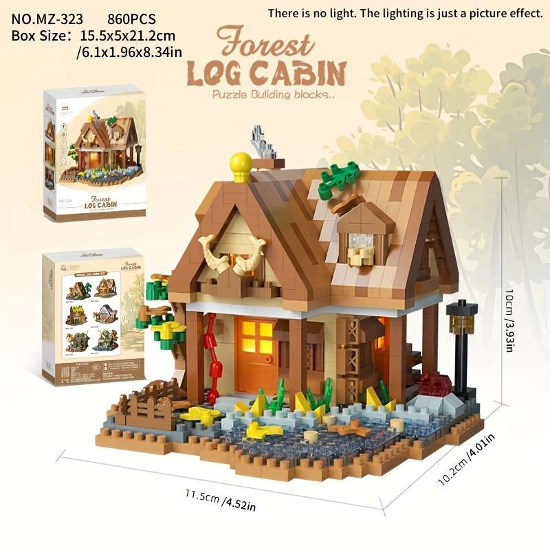 Building Toy Architectural Model Toy Set Style Forest Tree House Mz 326