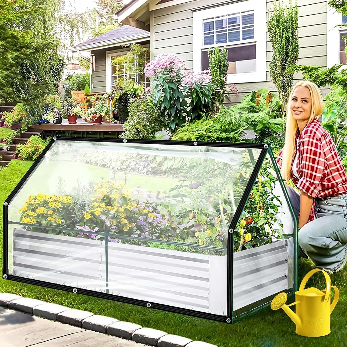 Transparent Rainproof Fabric Size 3M X4M